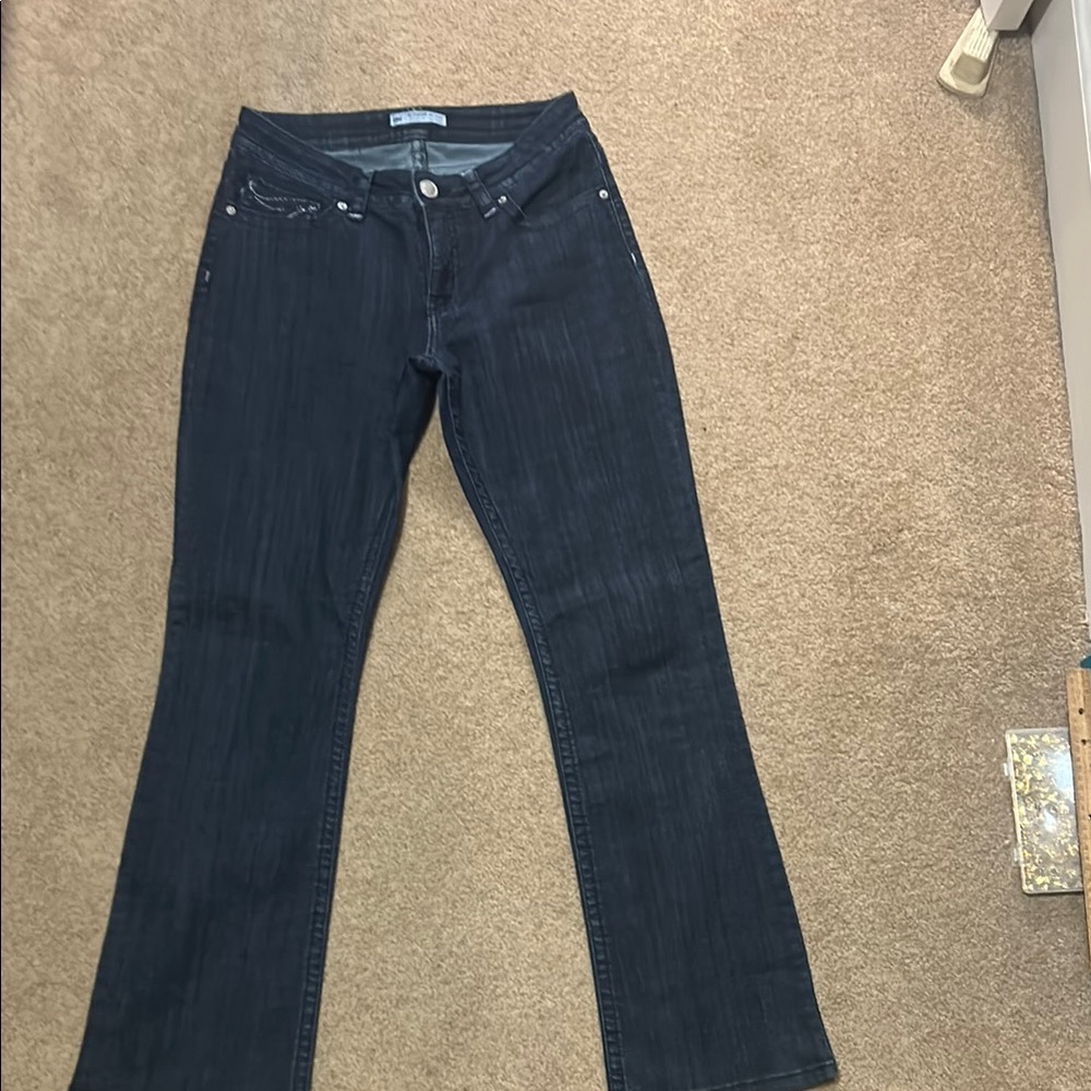 Lee Blue Flare Wide Leg Jeans Classic Denim